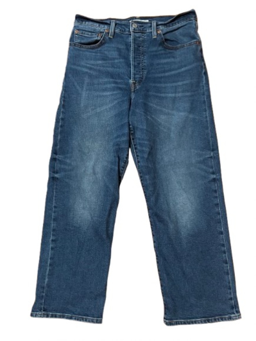 Levi’s Ribcage Straight Ankle Classic Button Fly Denim Jeans - Blue Size 31
